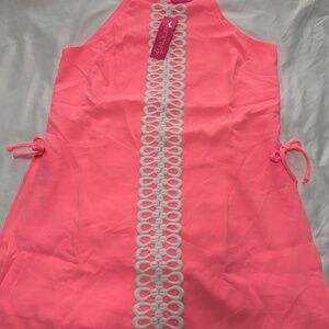 Lilly Pulitzer Pearl Romper Size 16 Coral Pink 001559 NWT